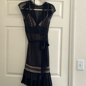 BCBG Max Azria silk black dress